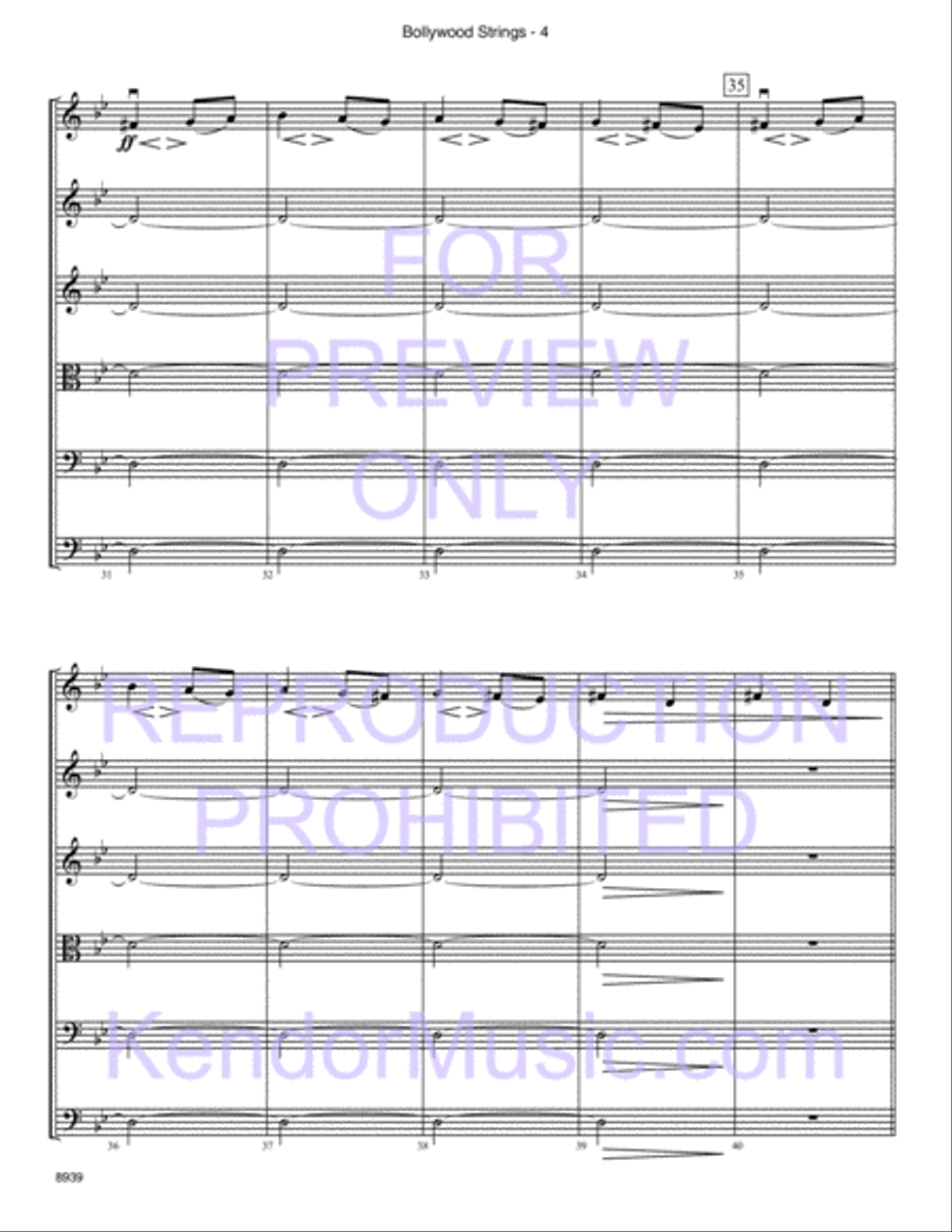 Bollywood Strings (Junior Edition) String Orchestra scores gallery preview page 5