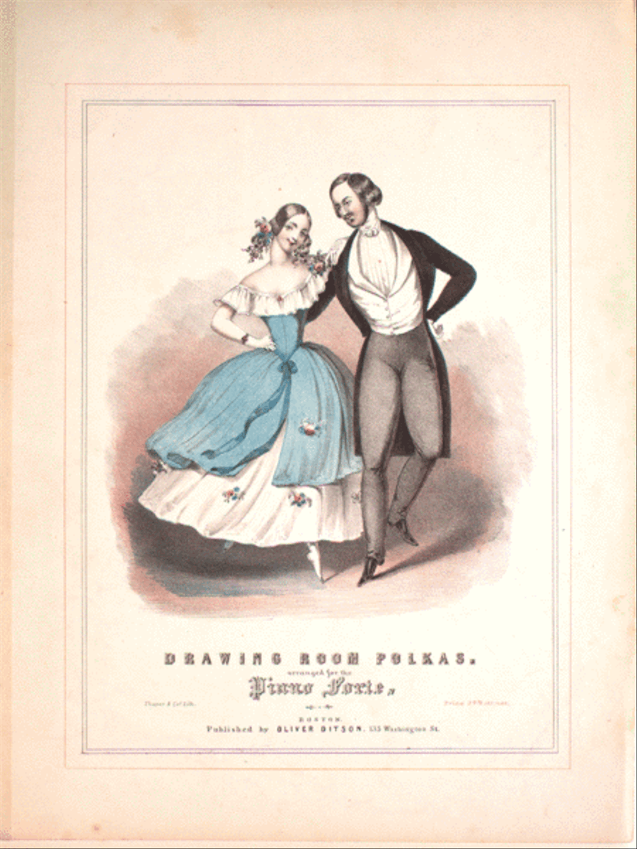 Drawing Room Polkas. No. 1 (Narrhalla Polka) and No. 2 Piano Solo scores gallery preview page 1