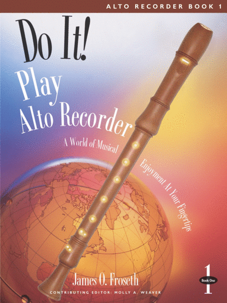 Do It! Play Alto Recorder - Book only