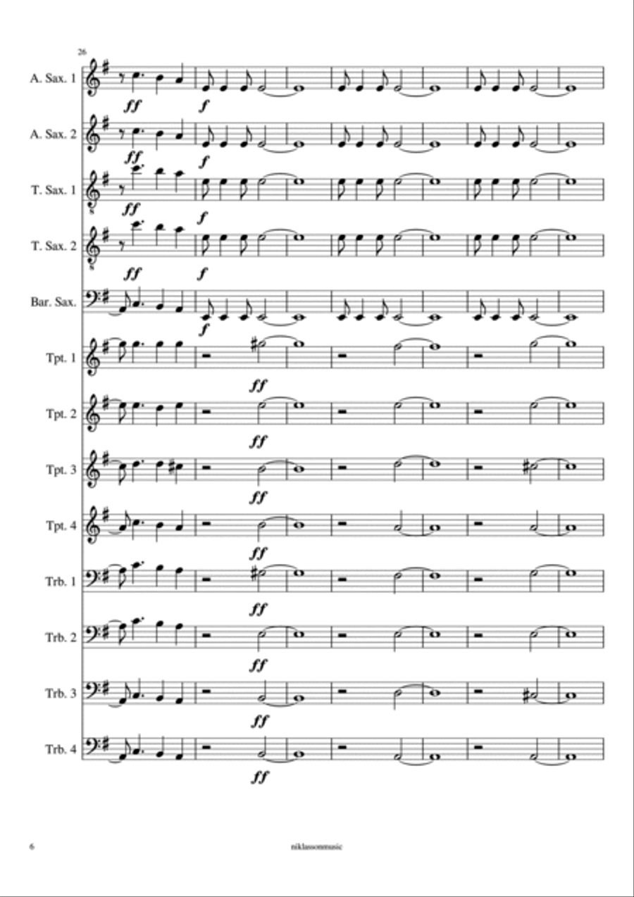 Tom Sawyer Tom Sawyer Jazz Ensemble scores gallery preview page 6