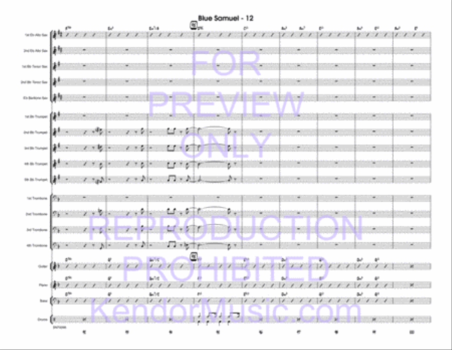 Blue Samuel Jazz Ensemble scores gallery preview page 13