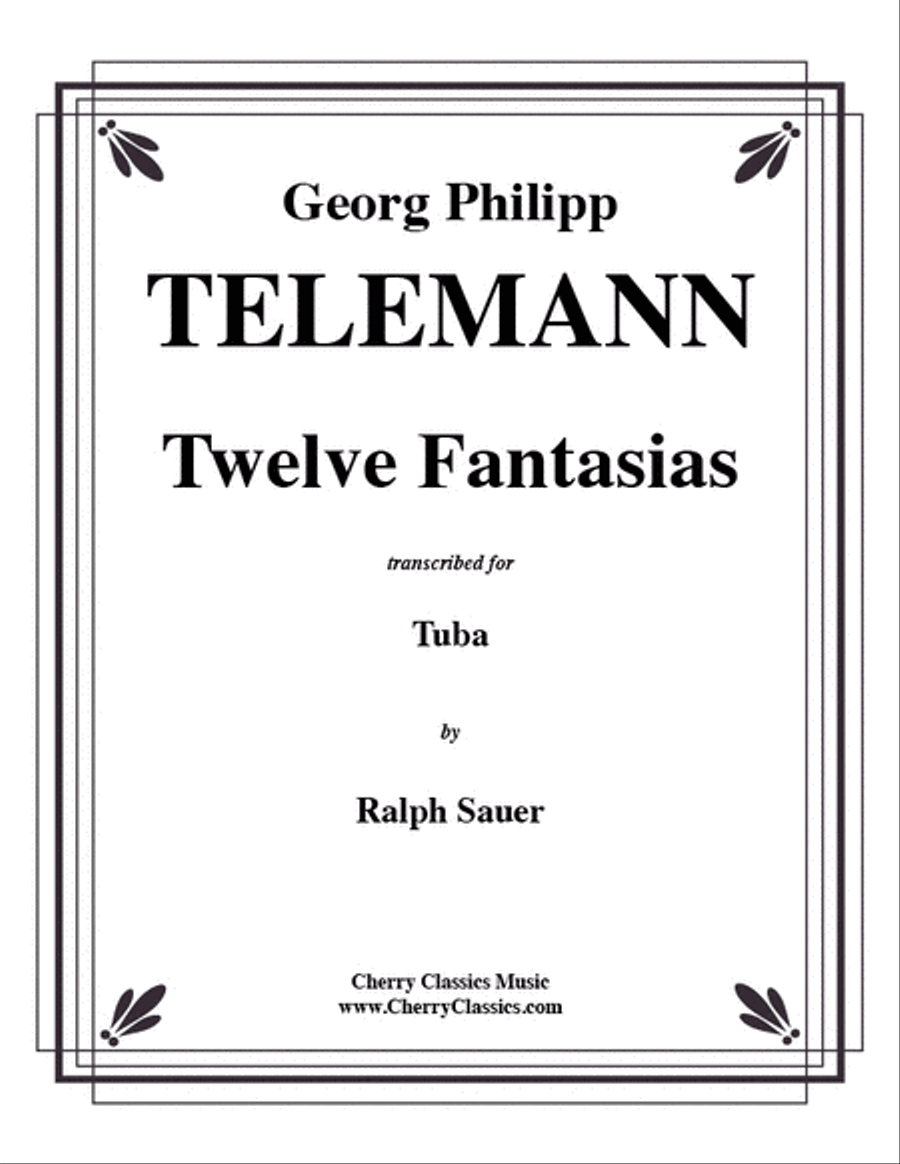 Twelve Fantasias for Tuba Tuba scores gallery preview page 1