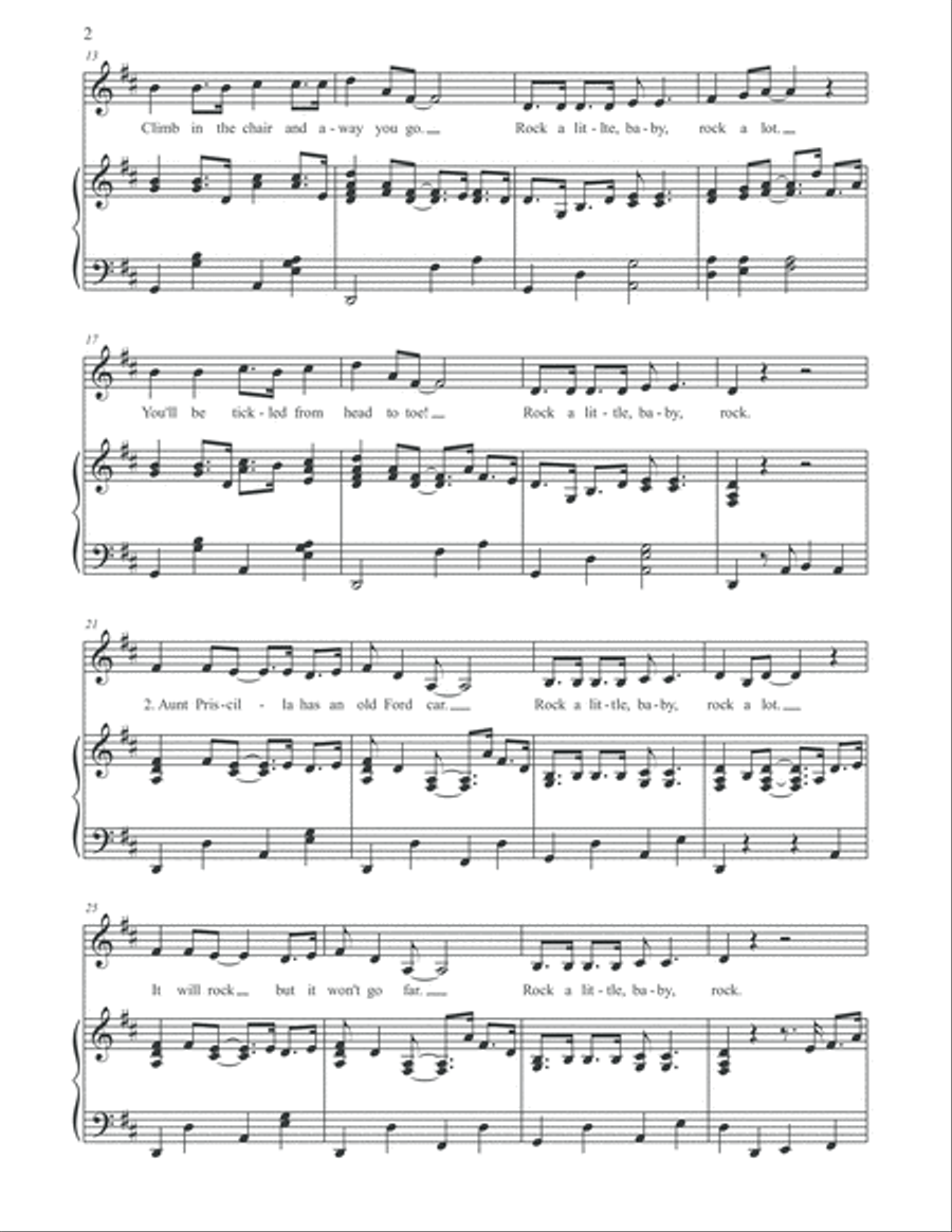 Rock a Little, Baby Voice Solo scores gallery preview page 3