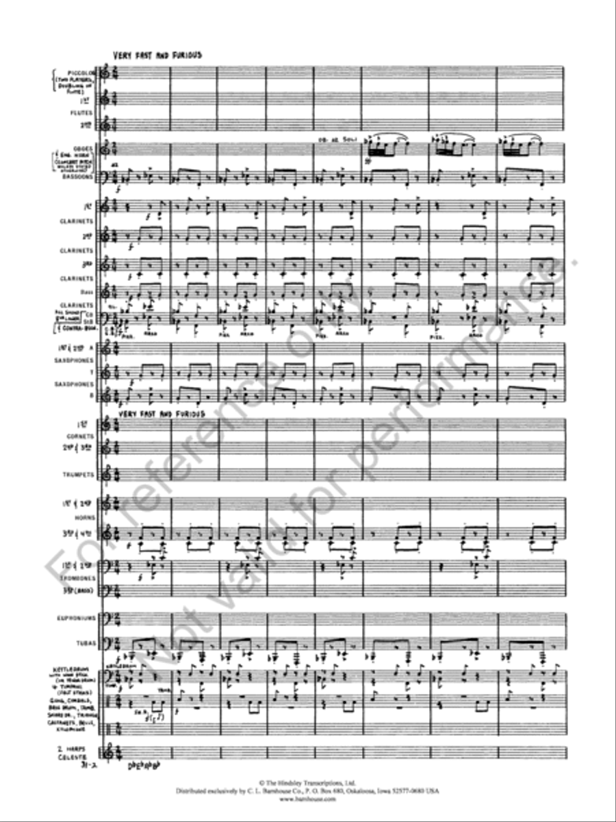 Salome's Dance (Dance of the Seven Veils) Concert Band scores gallery preview page 4