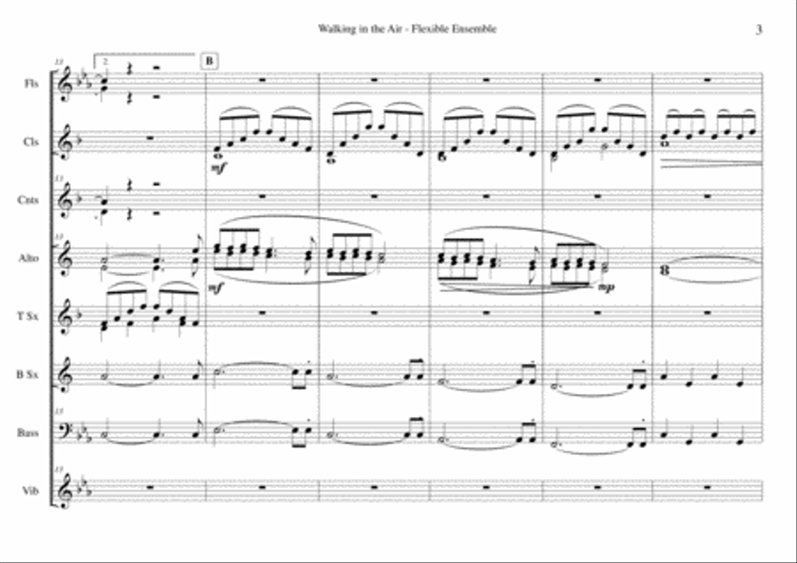Walking In The Air Large Ensemble scores gallery preview page 3