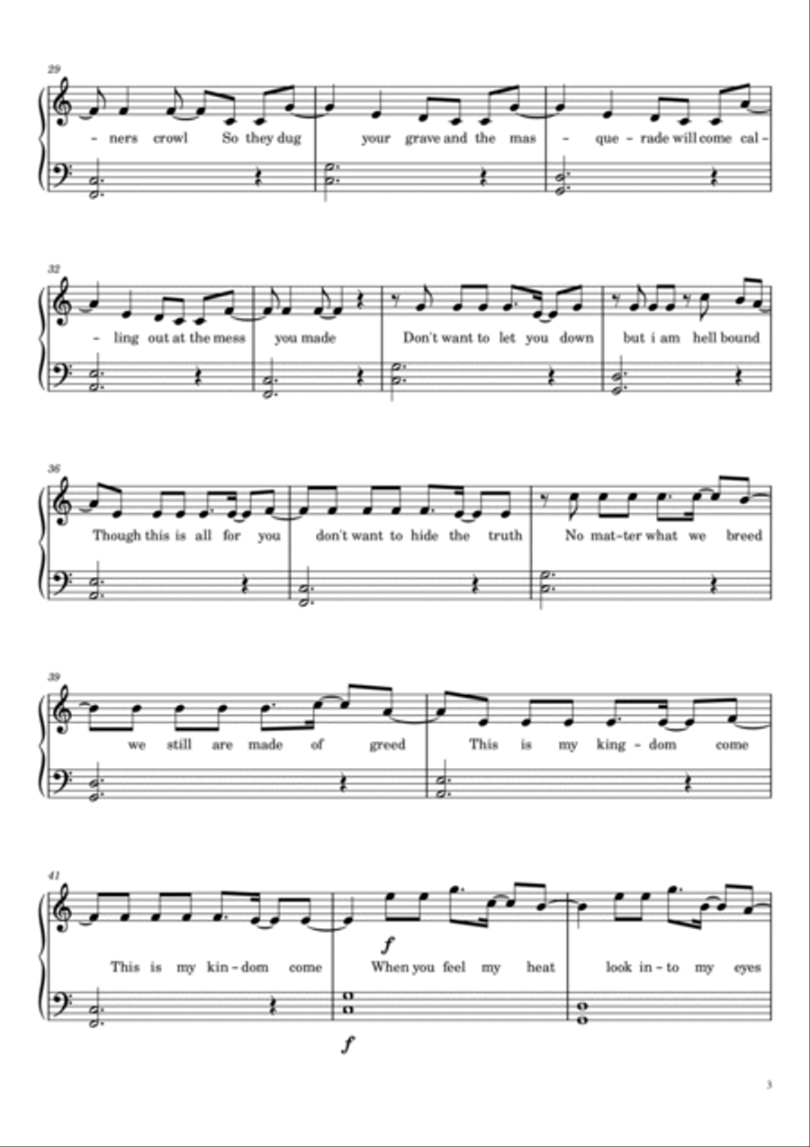 Demons Piano Solo scores gallery preview page 3