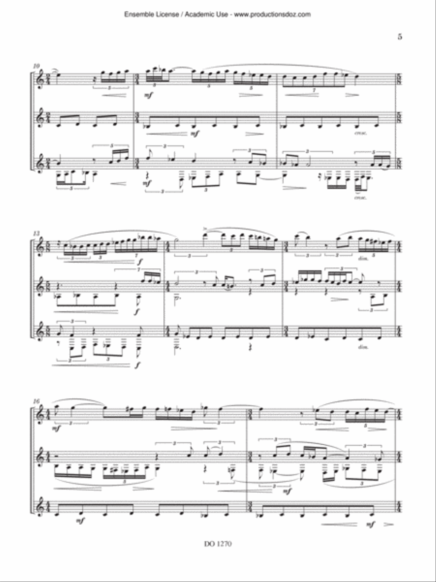 Kyrie Kyrie Guitar Ensemble scores gallery preview page 5