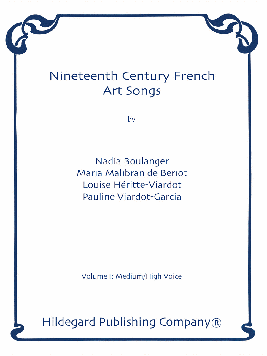 Nineteenth Century French Art Songs