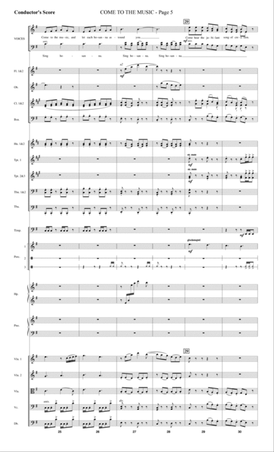 Come to the Music - Score Choir scores gallery preview page 5
