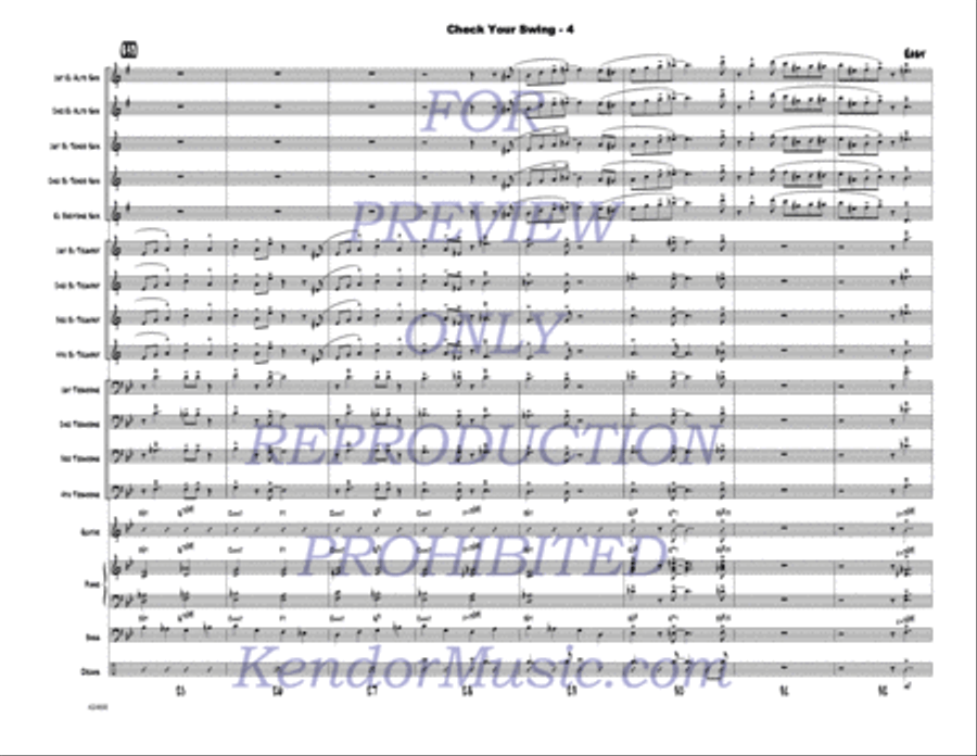 Check Your Swing Jazz Ensemble scores gallery preview page 5