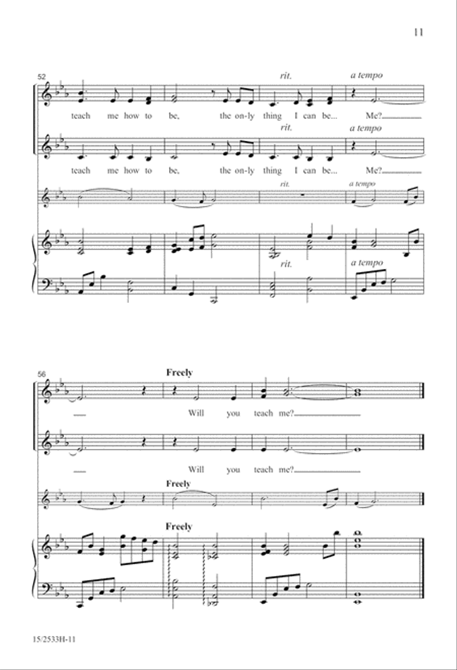 Will You Teach Me? SSA scores gallery preview page 12