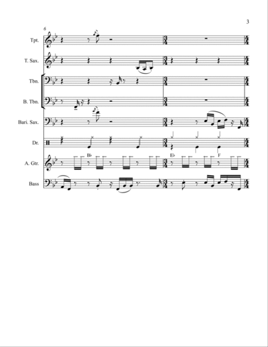 Reggae#2 Reggae#2 Jazz Ensemble scores gallery preview page 3