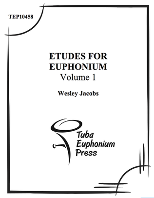 Book cover for Etudes for Euphonium, Vol. 1
