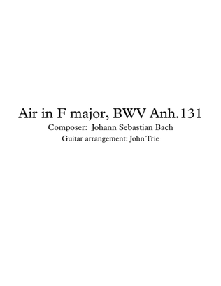 Air in F major, BWV Anh 131