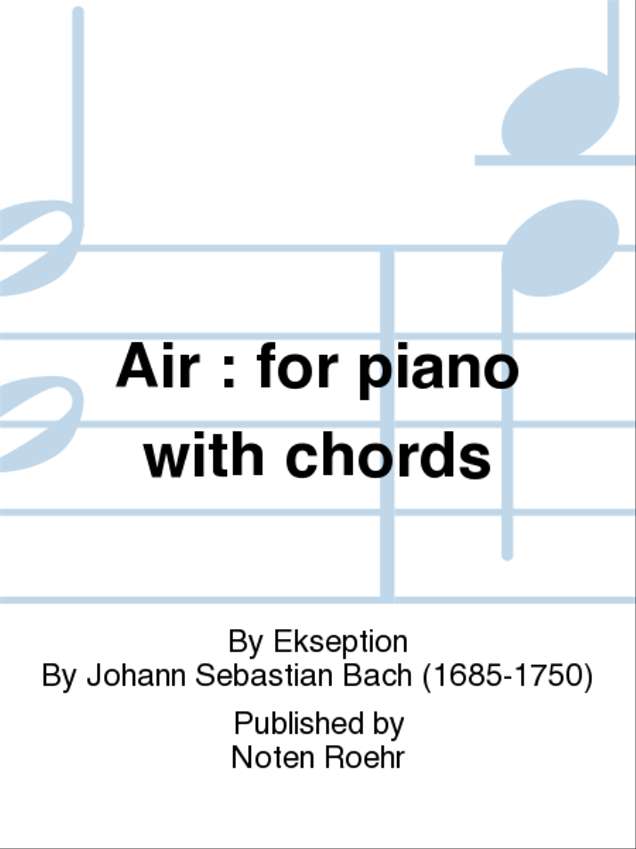 Air Air Piano scores gallery preview page 1