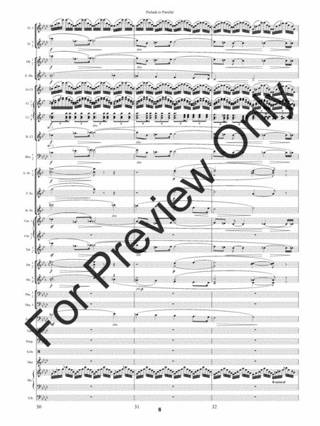 Prelude to Parsifal - Full Score