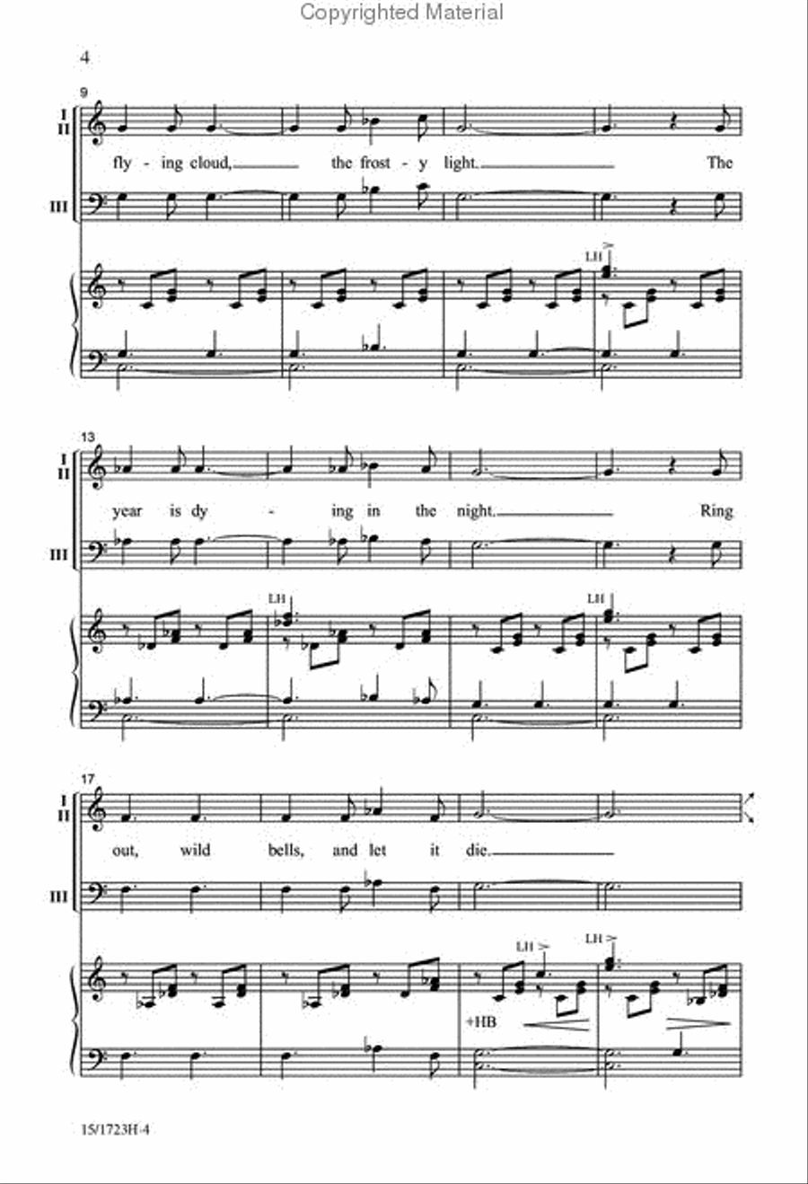 Ring Out, Wild Bells 3-Part scores gallery preview page 3