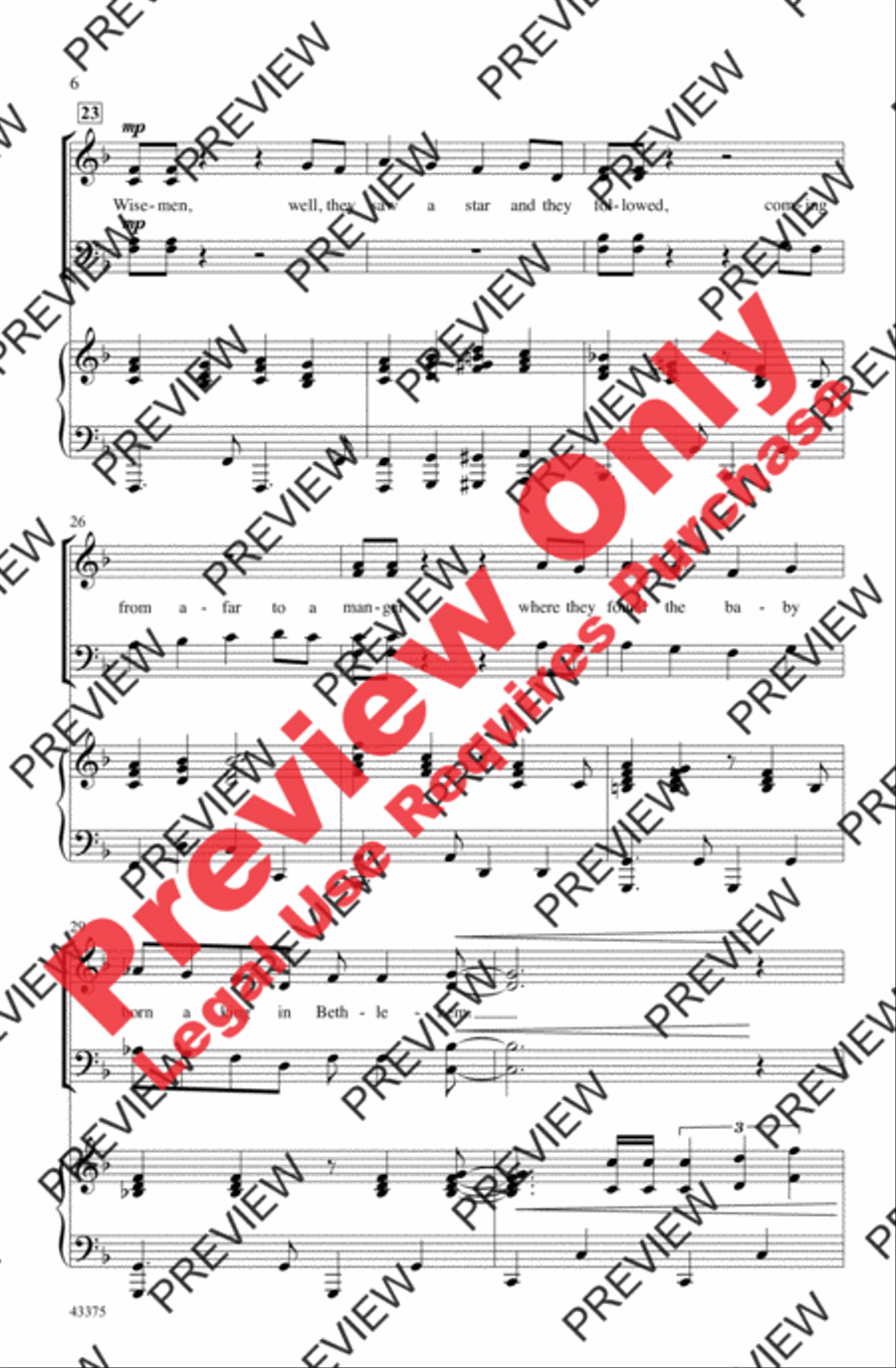 Can You Hear the Angels? 4-Part scores gallery preview page 6