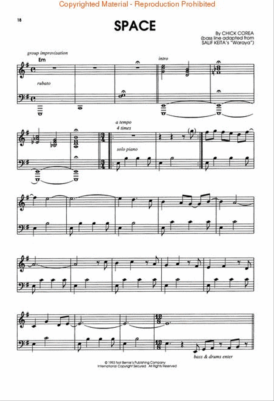 Chick Corea – Paint the World Piano scores gallery preview page 4