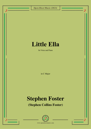 Book cover for S. Foster-Little Ella,in C Major