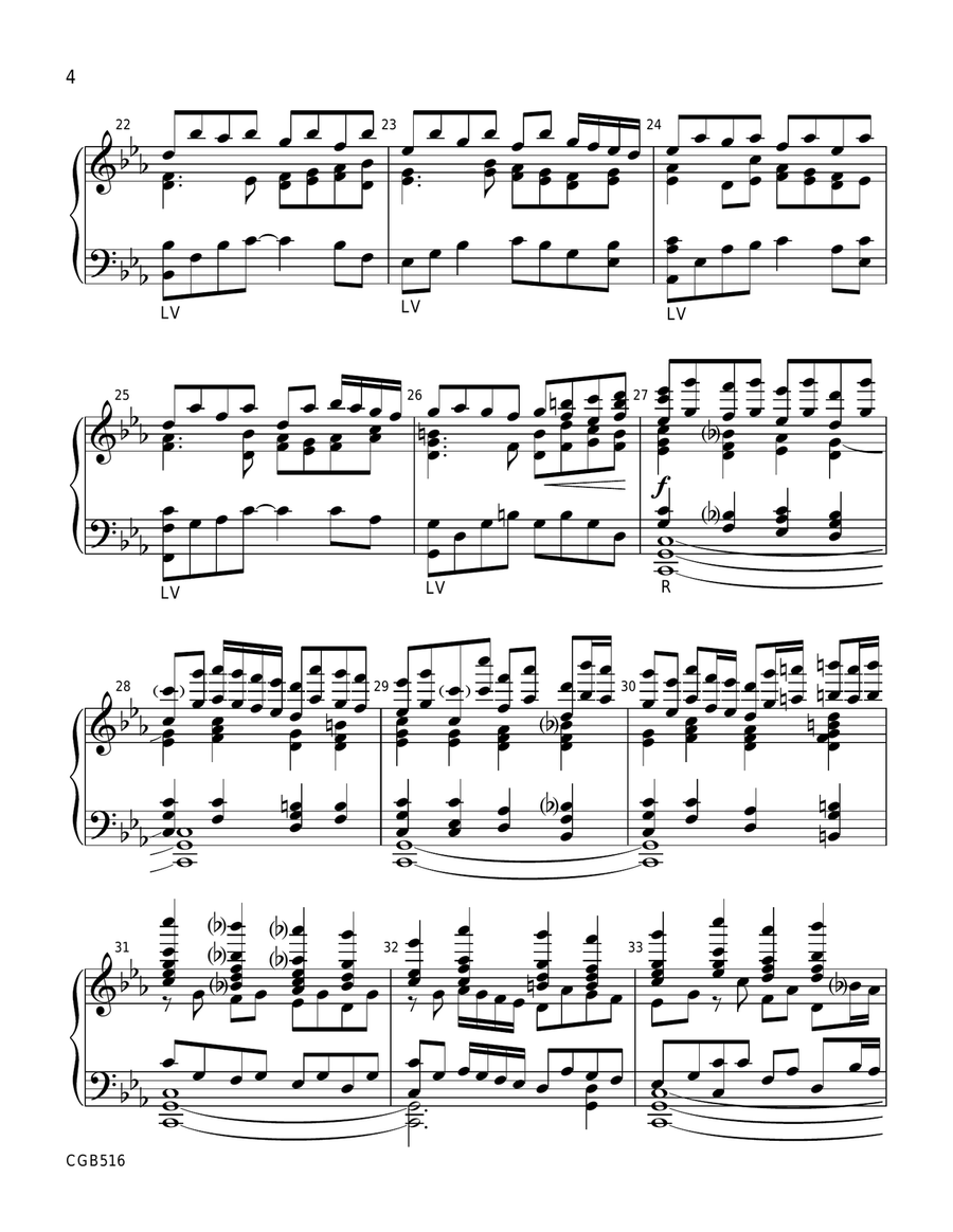 Resonances and Alleluias by Cathy Moklebust Handbell Choir - Digital Sheet Music page 4