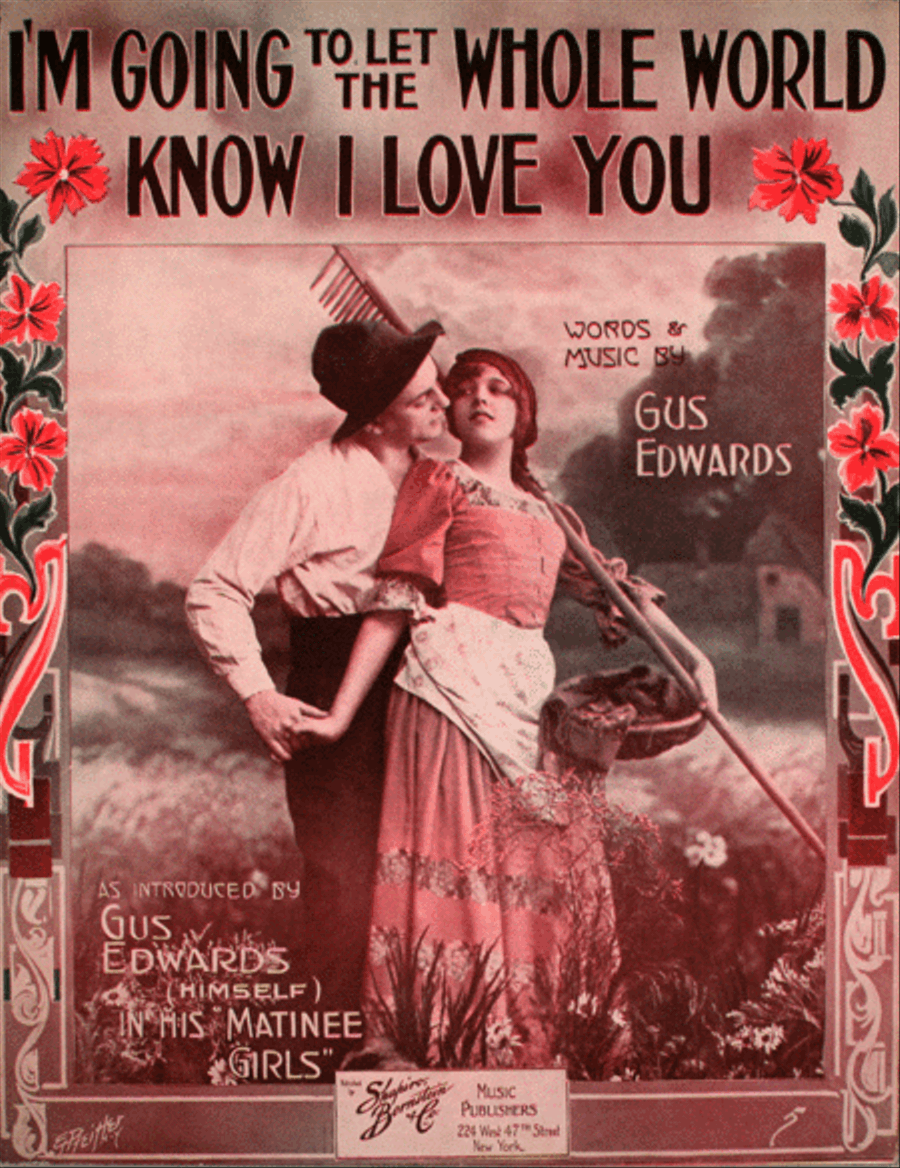 I'm Going to Let the Whole World Know I Love You Voice scores gallery preview page 1
