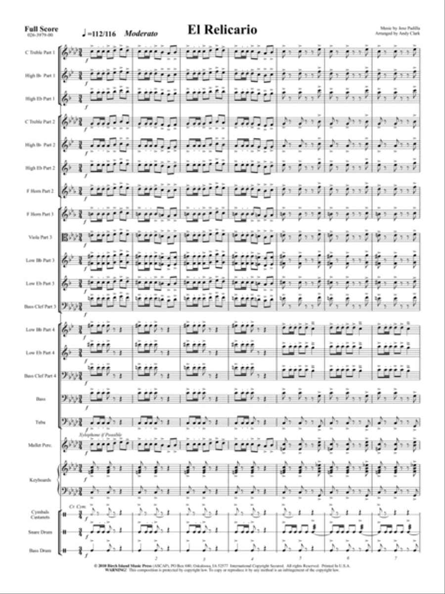 El Relicario El Relicario Concert Band scores gallery preview page 2