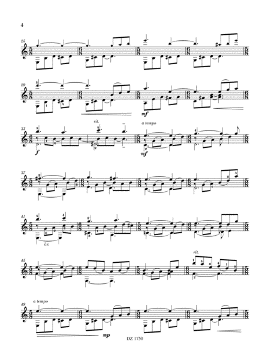 Three Curiosities Three Curiosities Classical Guitar scores gallery preview page 5