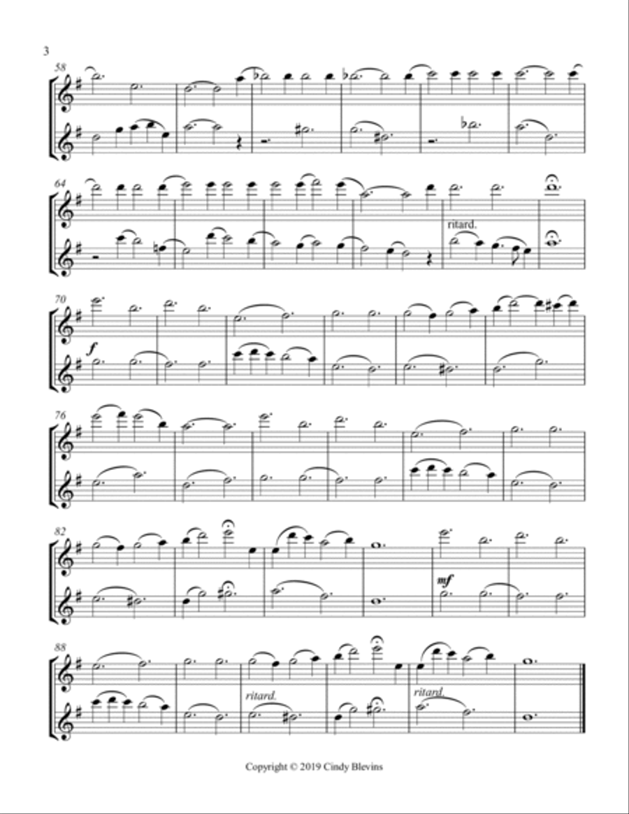 Toyland, for Flute Duet Flute Duet scores gallery preview page 4