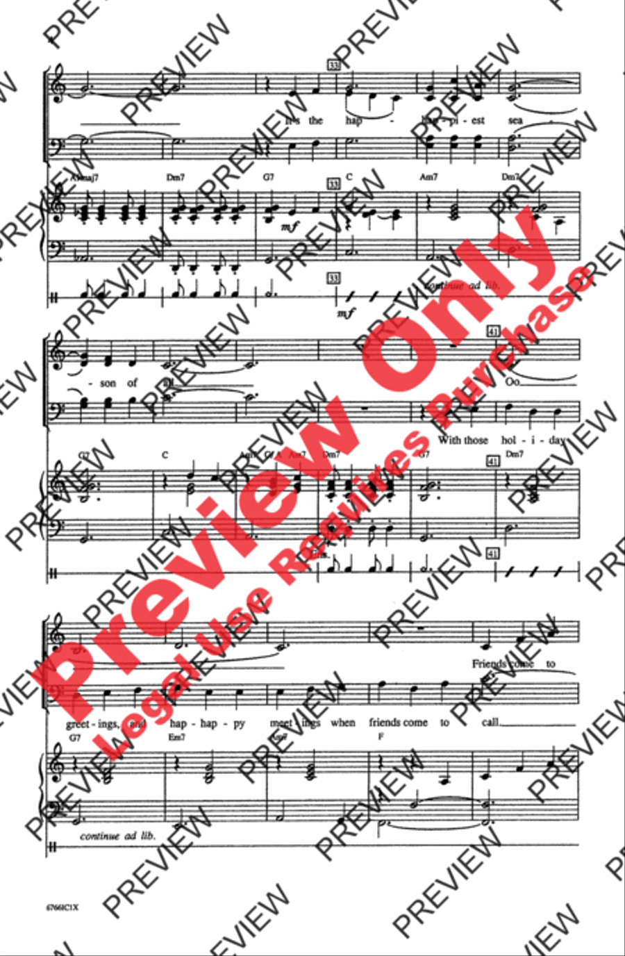 It's the Most Wonderful Time of the Year 4-Part scores gallery preview page 4
