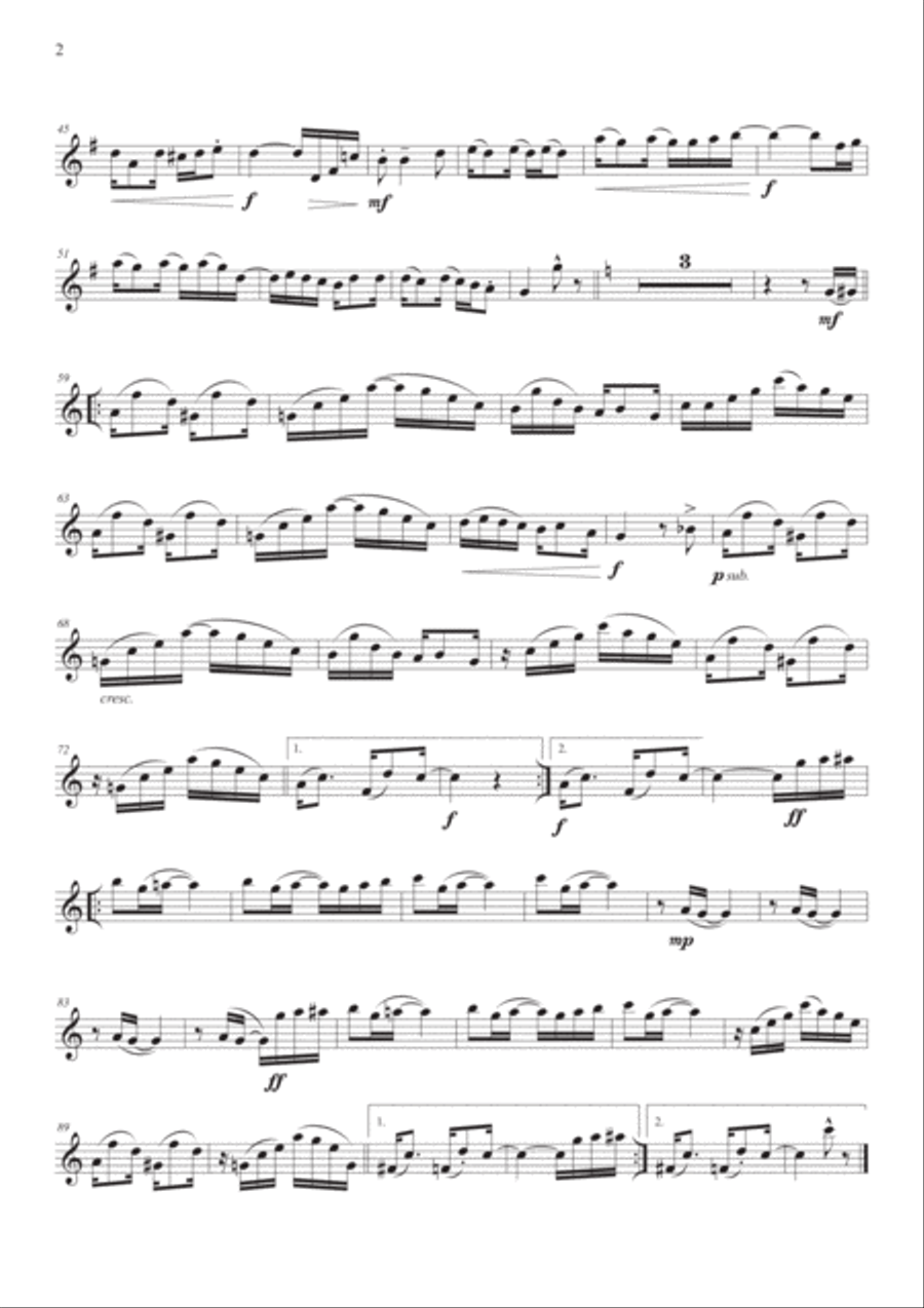 The Easy Winners for Flute and Piano Flute Solo scores gallery preview page 2