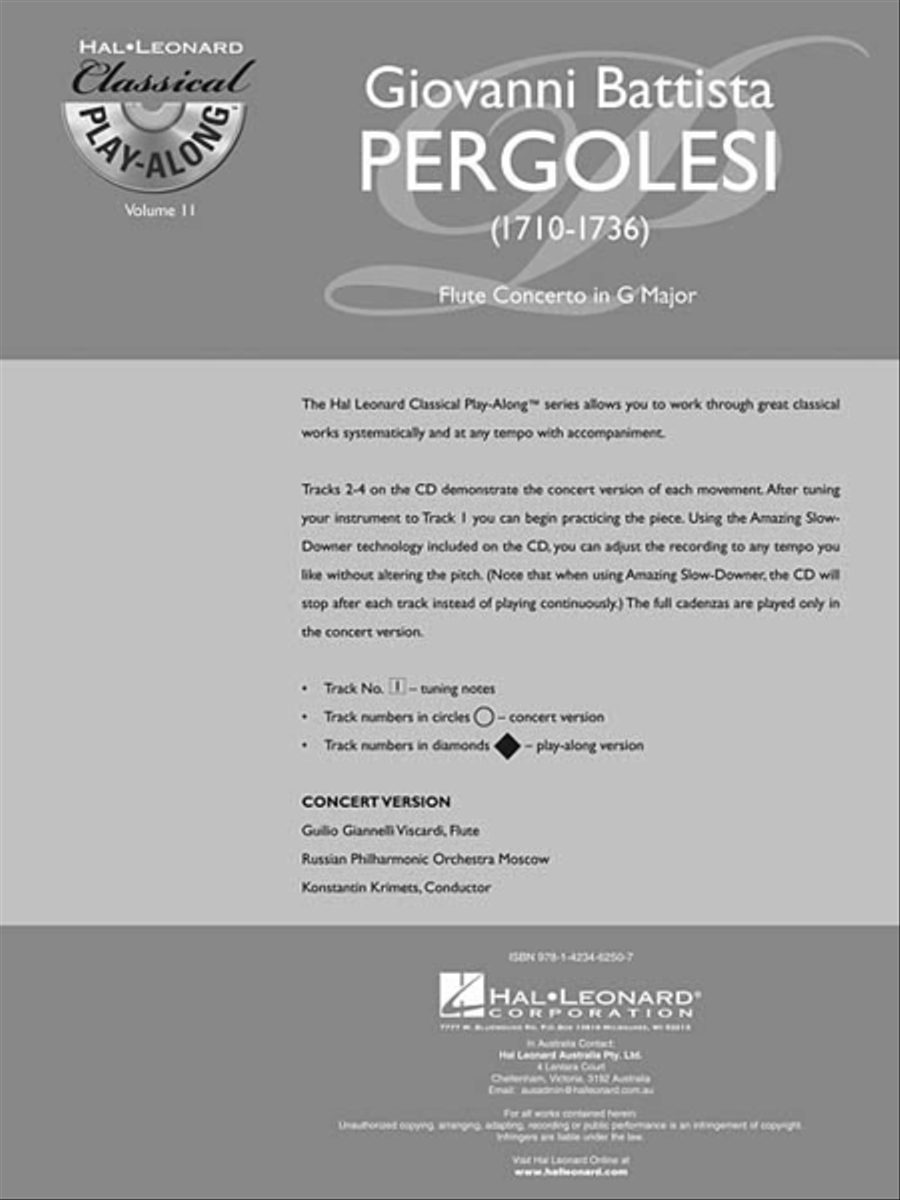 Flute Concerto in G Major Flute Solo scores gallery preview page 3