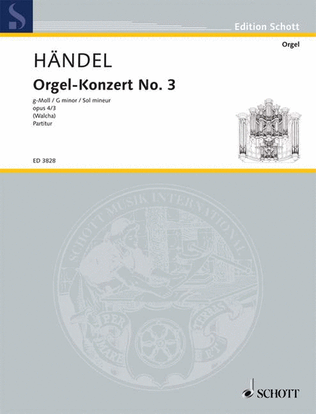 Book cover for Organ Concerto No. 3 G Minor