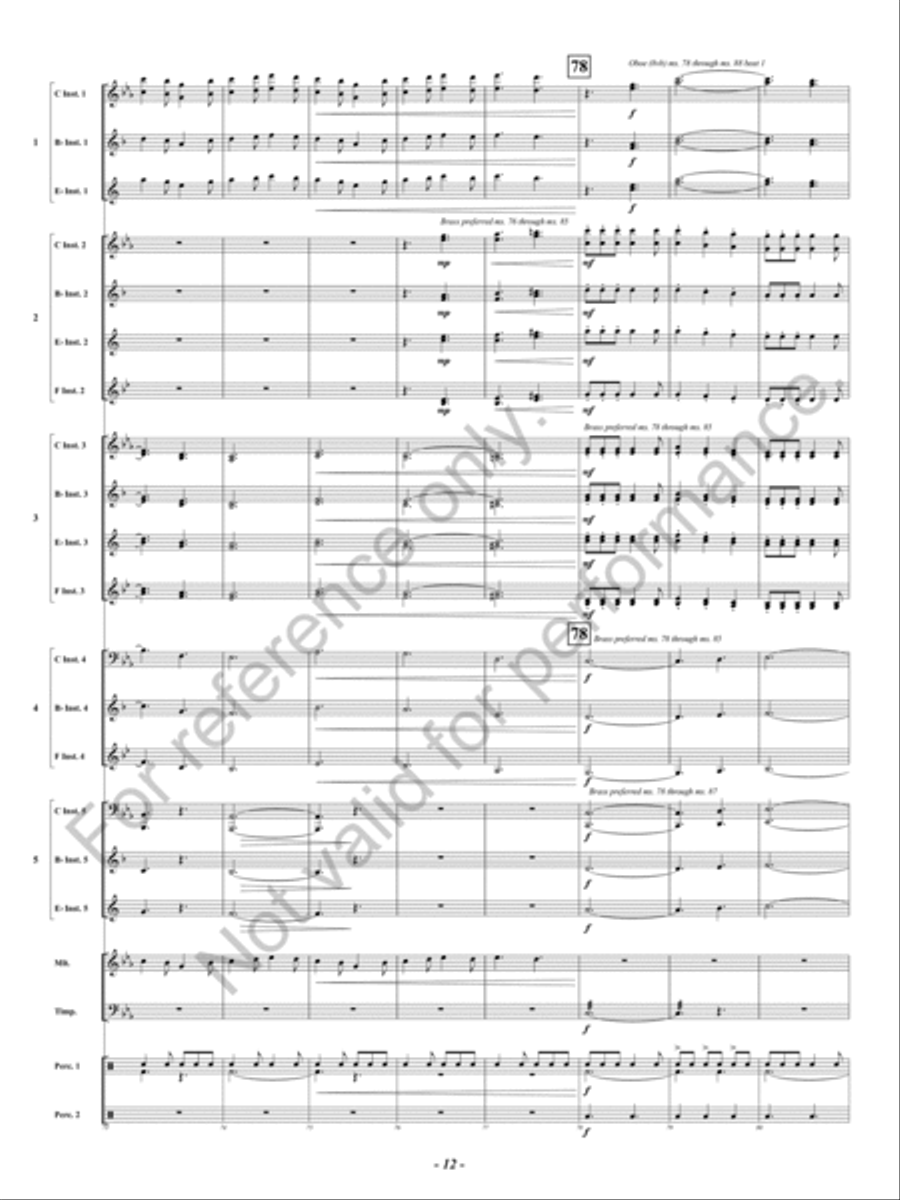 Ghillie Dhu Ghillie Dhu Concert Band scores gallery preview page 13