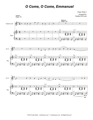 O Come, O Come, Emmanuel (Bb-Clarinet solo and Piano)
