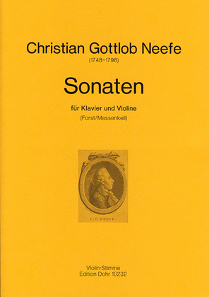 Sonaten für Klavier und Violine (Violinstimme)