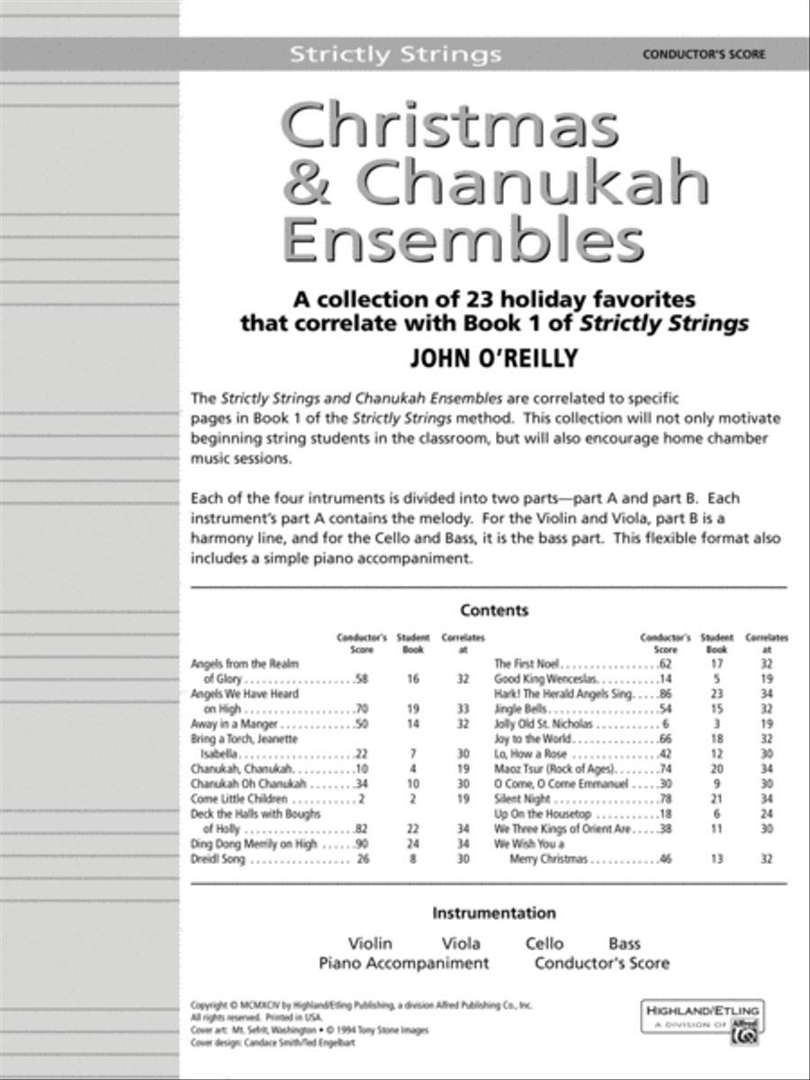 Christmas and Chanukah Ensembles Chamber Orchestra scores gallery preview page 2