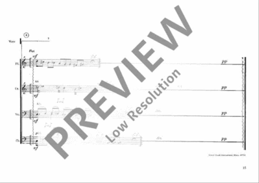 Three Poems for Ann Day Flute scores gallery preview page 16