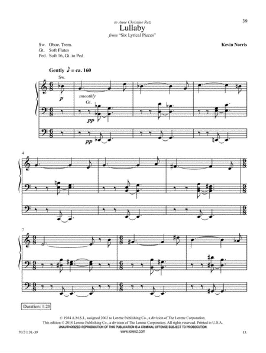 Quiet Reflections Quiet Reflections Organ Solo scores gallery preview page 12