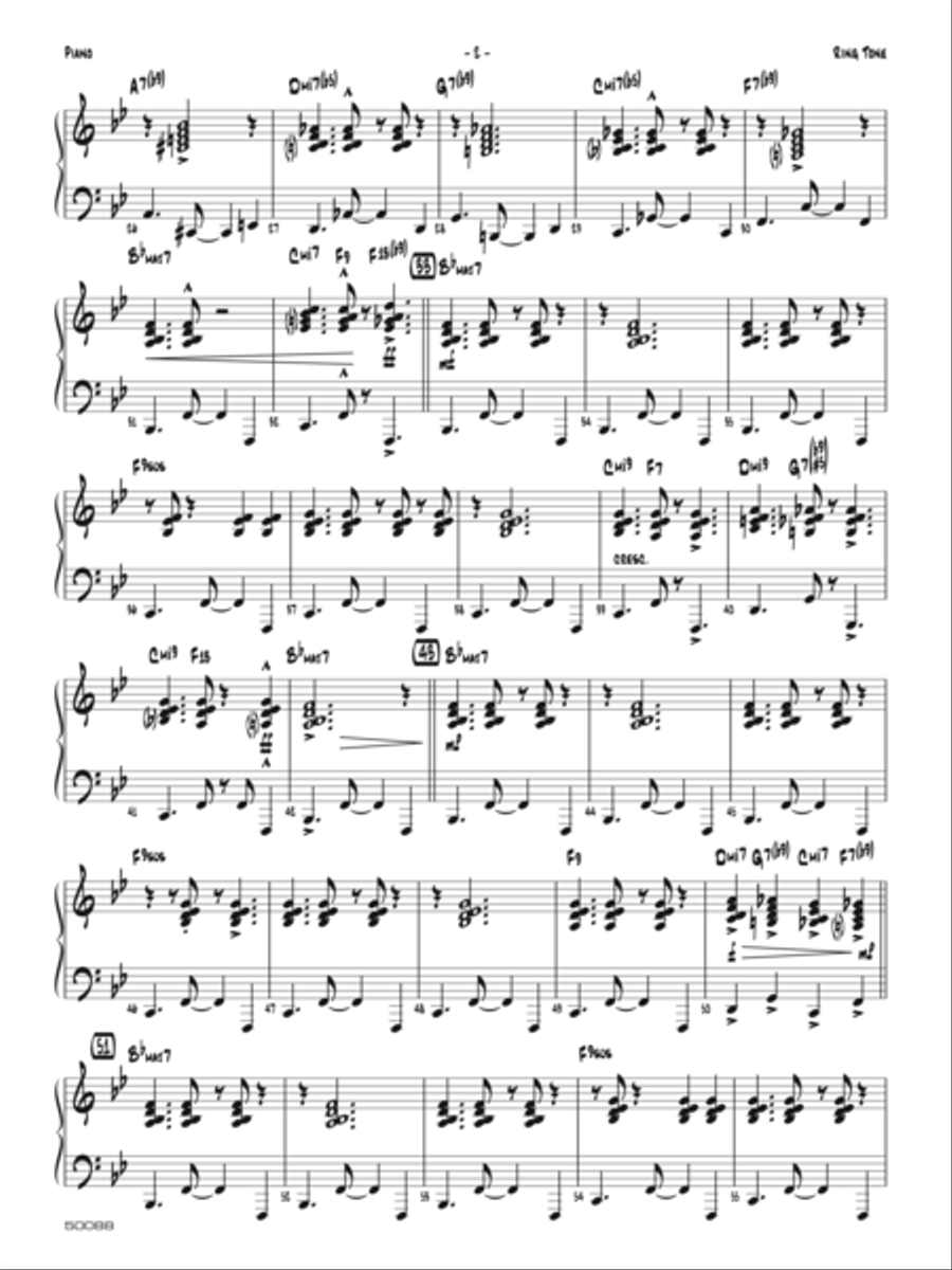 Ring Tone: Piano Accompaniment Jazz Ensemble scores gallery preview page 2