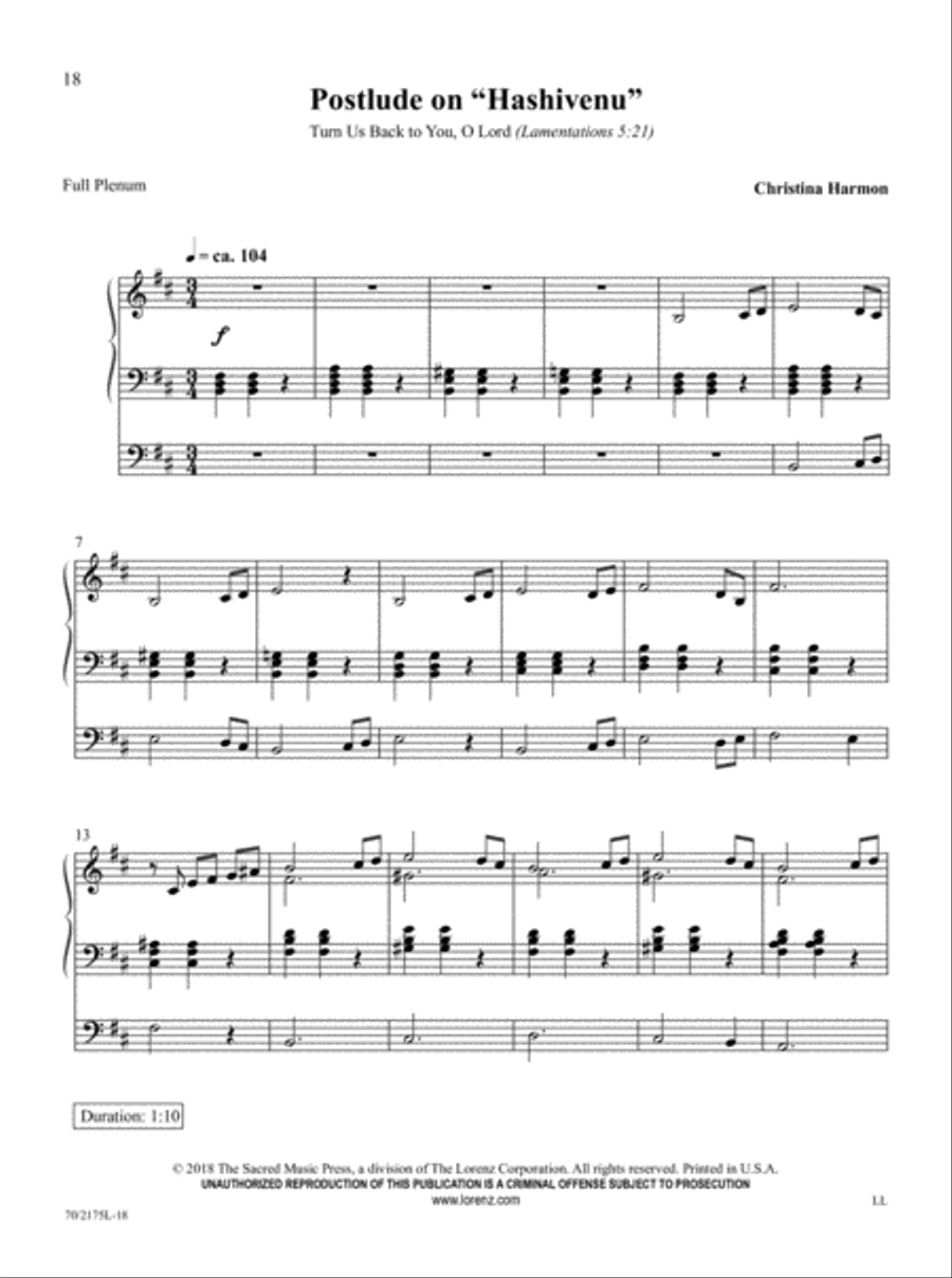 The Sacred Organ Library, Vol. 5 Organ Solo scores gallery preview page 10