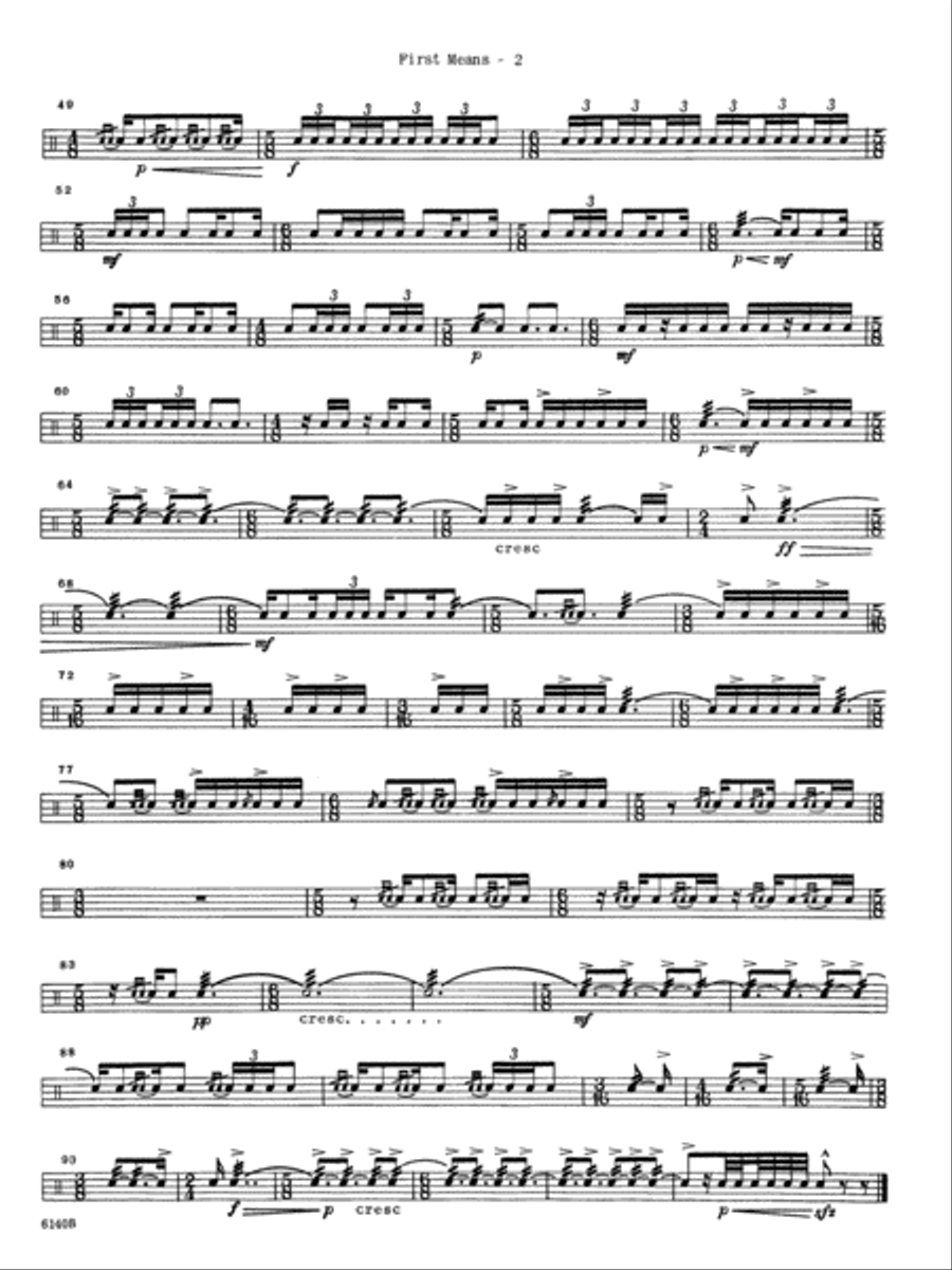 Three Means To An End Snare Drum scores gallery preview page 3