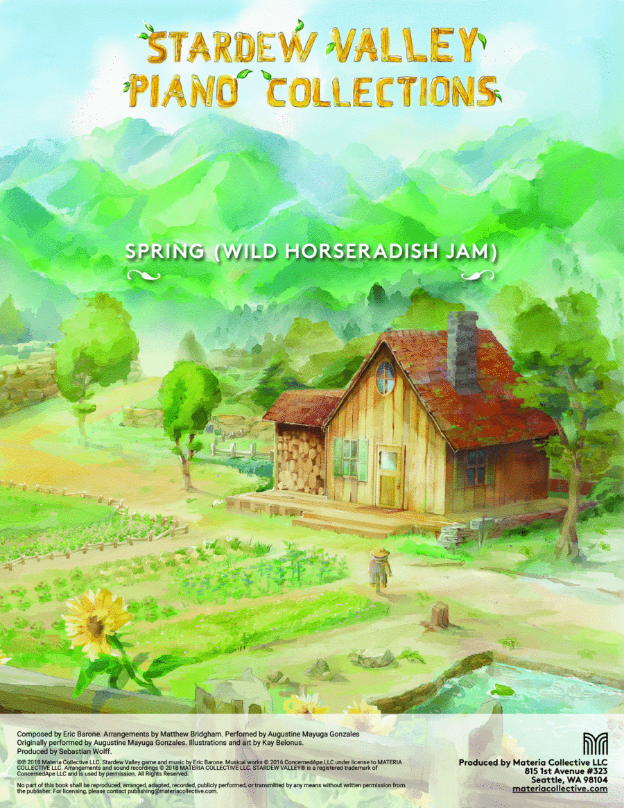 Spring (Wild Horseradish Jam) (Stardew Valley Piano Collections) Piano Solo scores gallery preview page 1