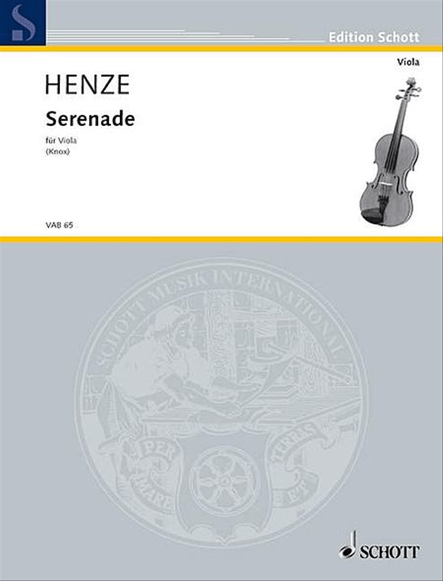 Serenade Serenade Viola Solo scores gallery preview page 1