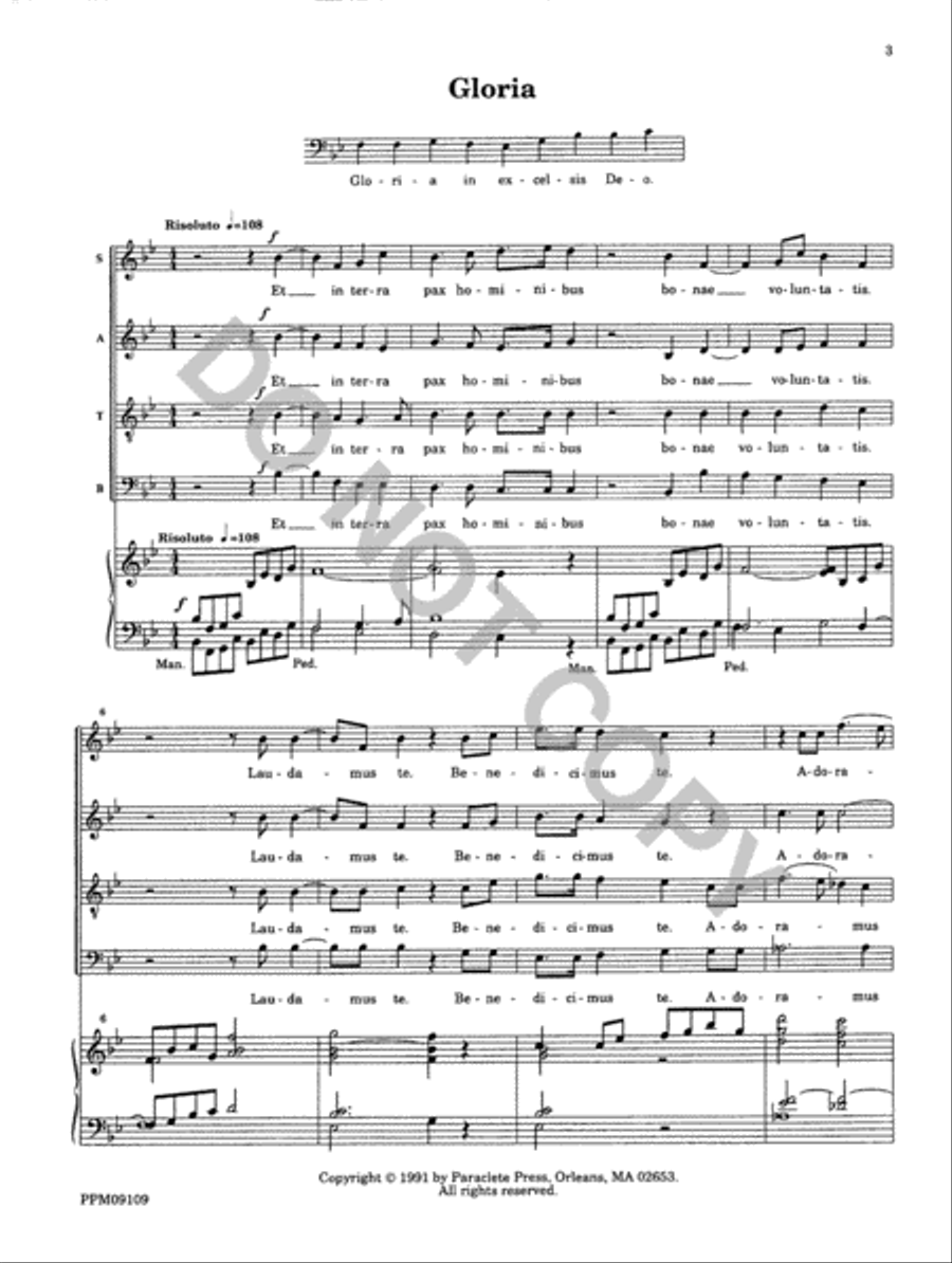Missa Matris Dei 4-Part scores gallery preview page 4