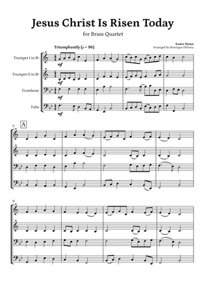 Jesus Christ Is Risen Today (for Brass Quartet) - Easter Hymn
