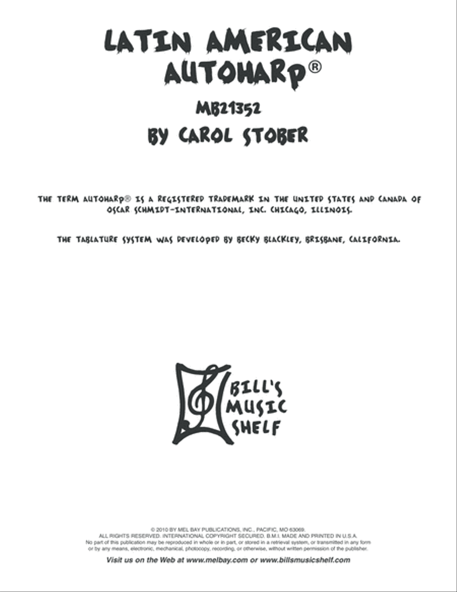 Latin American Autoharp Autoharp scores gallery preview page 2