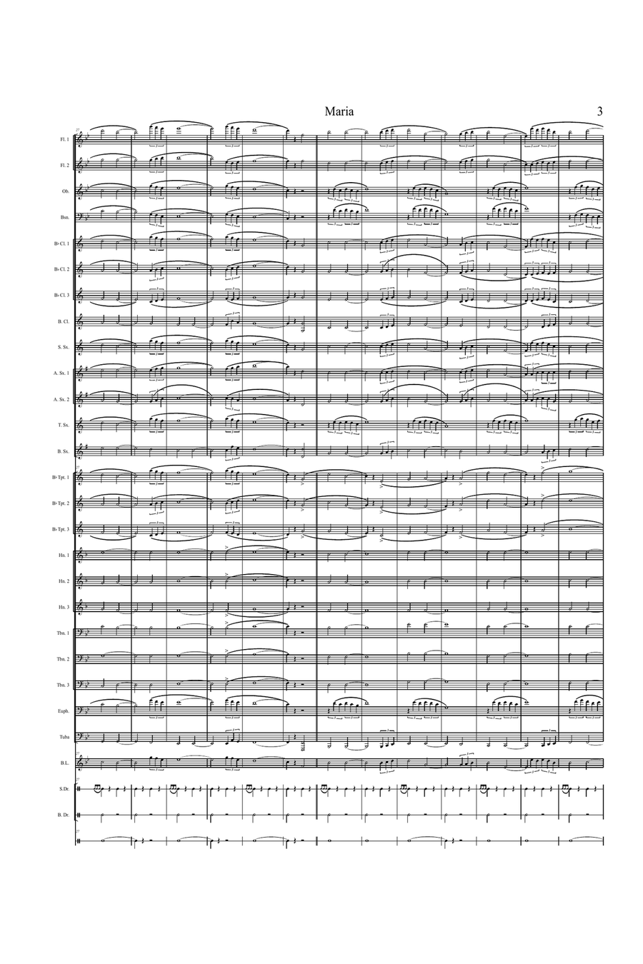 Maria Maria Marching Band scores gallery preview page 4