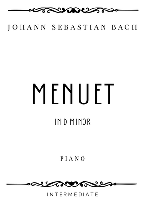 Book cover for J.S. Bach - Menuet in D Minor - Intermediate
