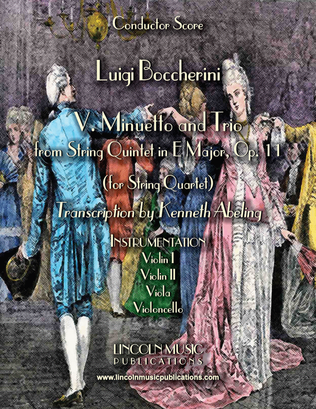 Book cover for Boccherini - “Minuetto” (for String Quartet)